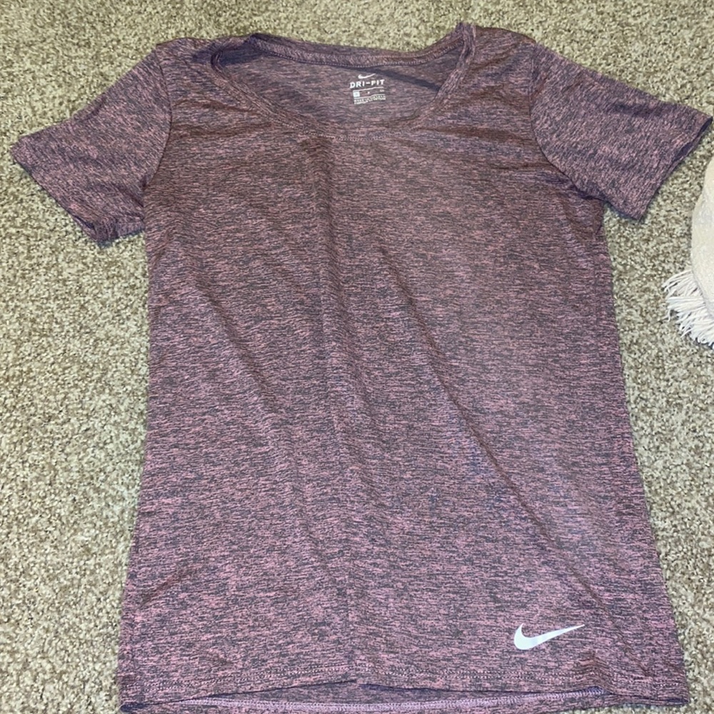 Nike athletic shirt. Dri-fit size small. Purple/black